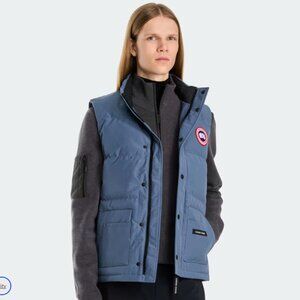 Canada Goose Freestyle Crew Vest Mens Medium Ozone Blue Down Filled Puffer NWOT